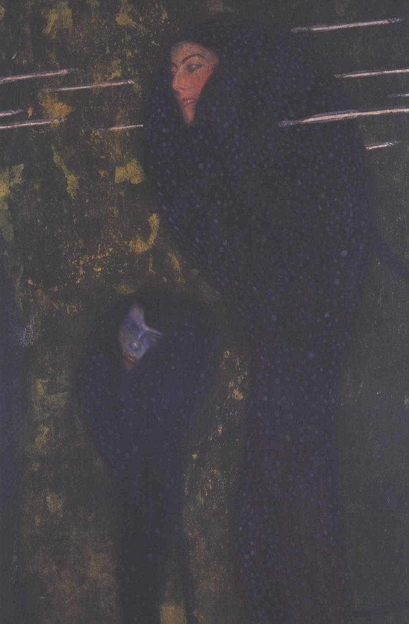 Syreny (srebrna ryba) autorstwa Gustav Klimt
