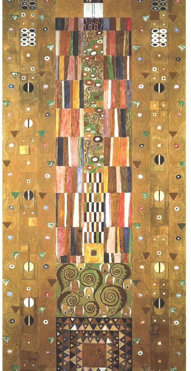 Szablon roboczy do fryzu stocletowego na końcu ściany autorstwa Gustav Klimt