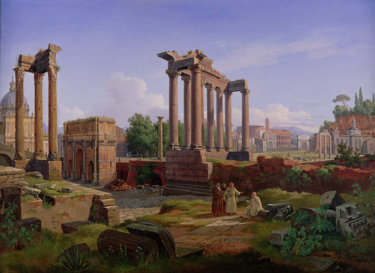 Forum, Rzym autorstwa Gustaf Wilhelm Palm