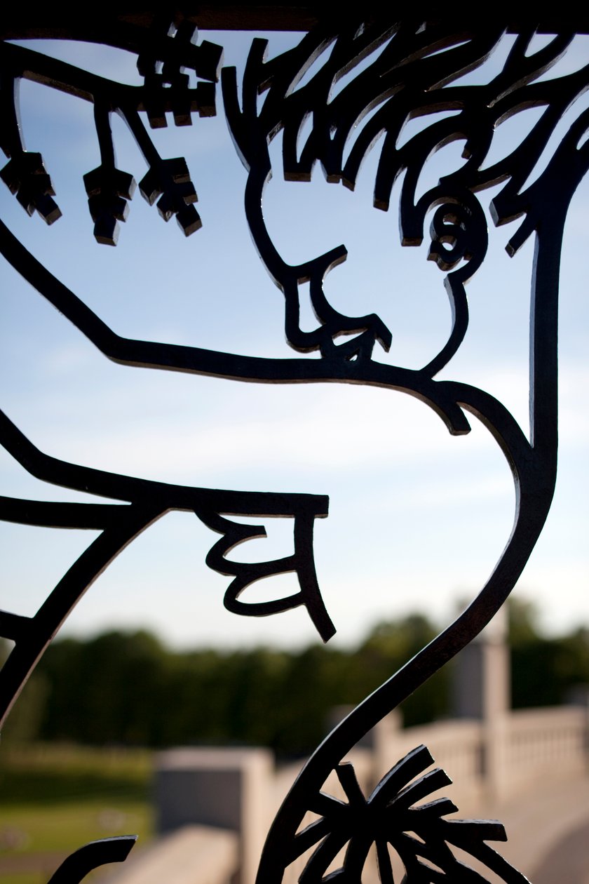 Brama wejściowa do Parku Rzeźby, dzieci, detal żelazny z 346460 autorstwa Gustav Vigeland