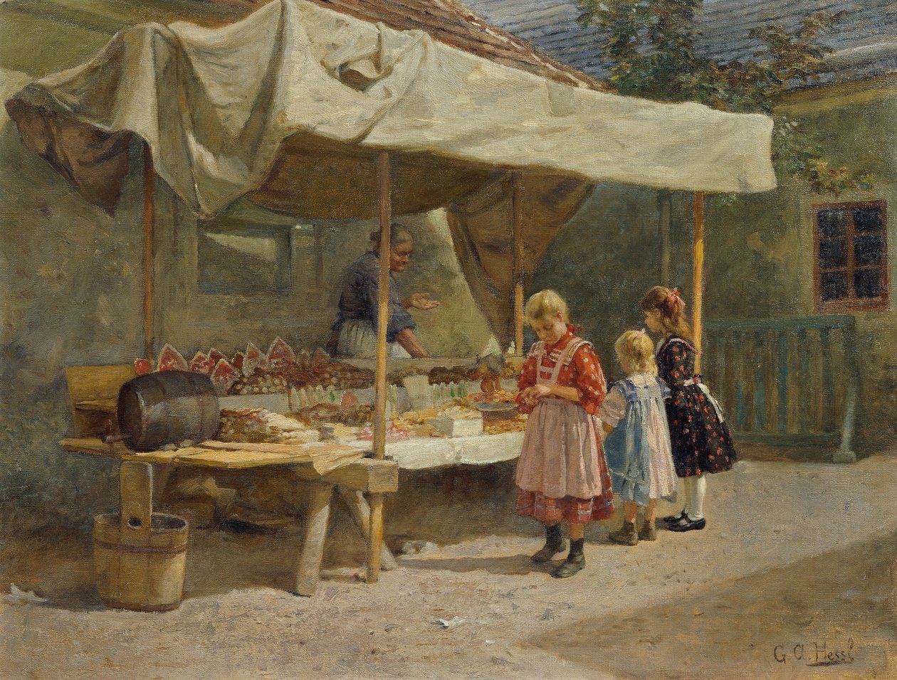 Na stoisku z piernikami autorstwa Gustav Adolf Hessl