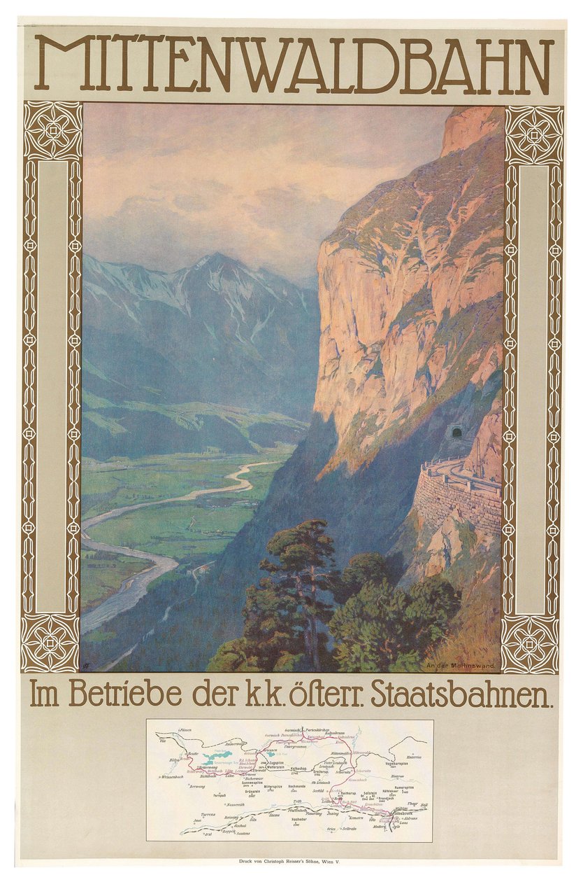 Kolej Mittenwald ok. 1912. autorstwa Gustav Jahn