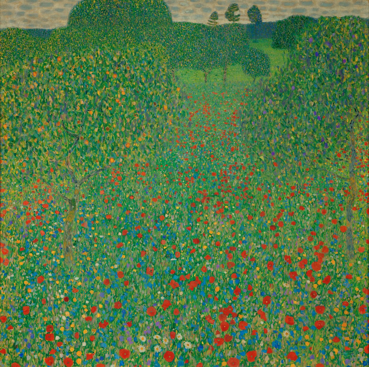 Pole maków autorstwa Gustav Klimt