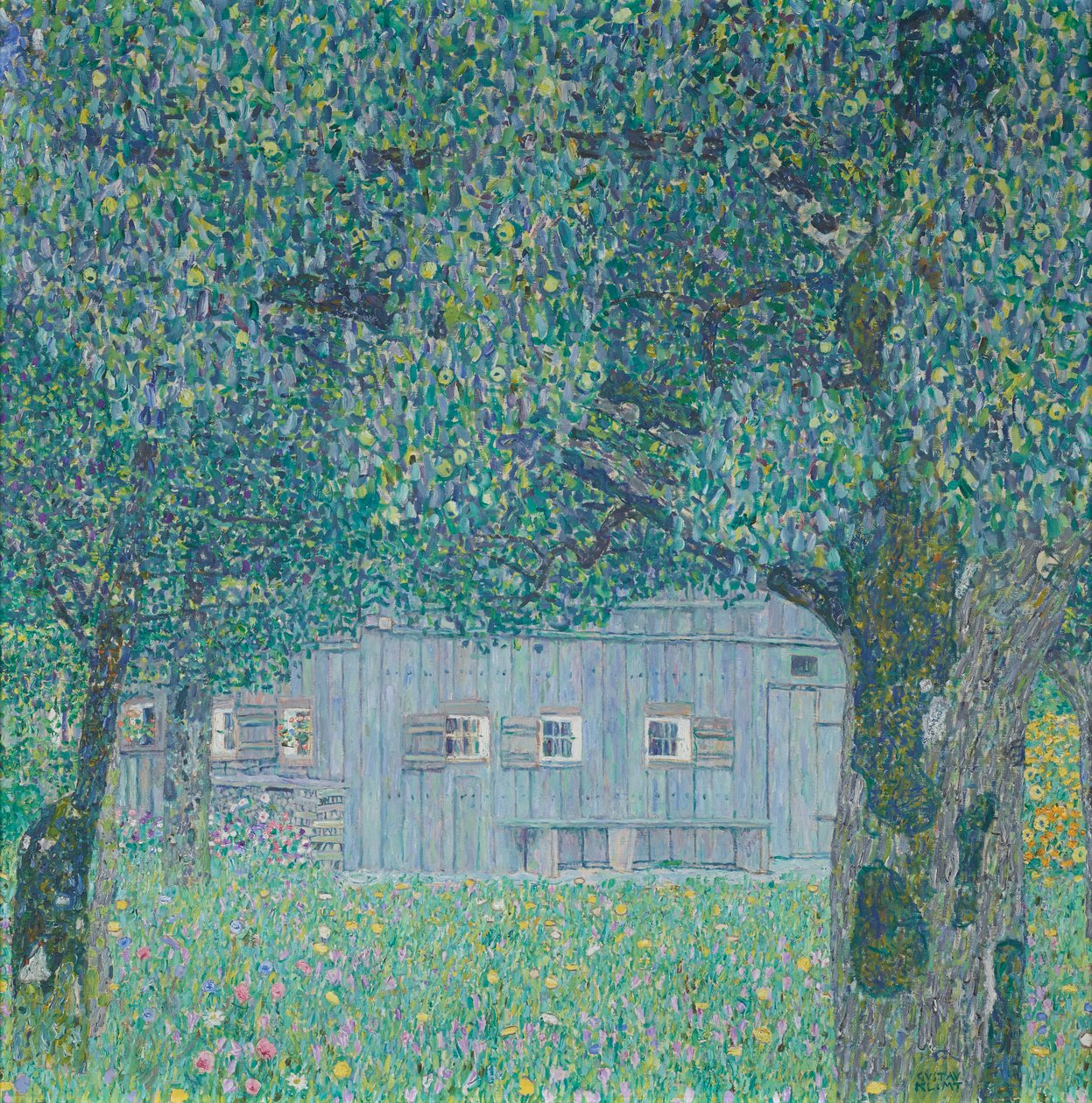 Dom wiejski w Buchberg (Dom wiejski w Górnej Austrii) autorstwa Gustav Klimt