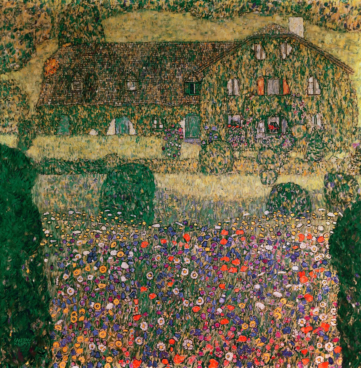Dom Wiejski nad Attersee, c.1914 autorstwa Gustav Klimt