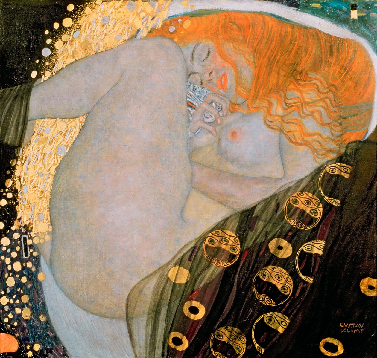 Danae, 1907 autorstwa Gustav Klimt