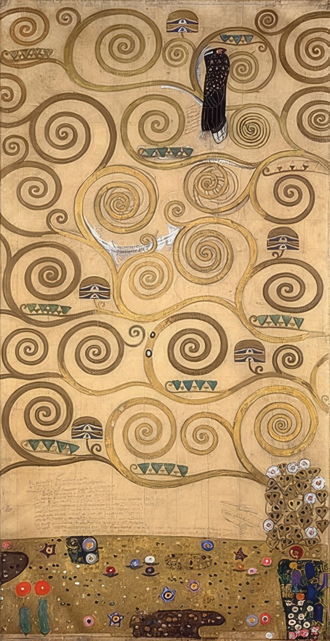 Projekt fryzu stocletowego. Szczegóły. 1905/09 autorstwa Gustav Klimt