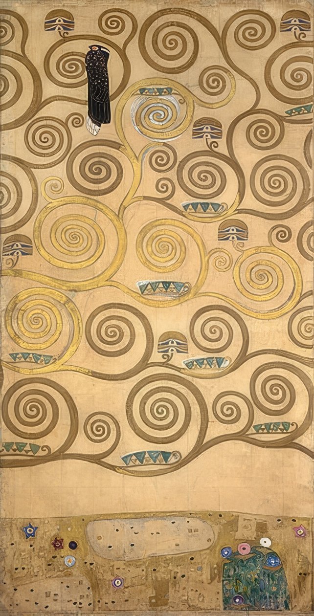 Projekt na fryz stoclet. Szczegół. 1905/09 autorstwa Gustav Klimt