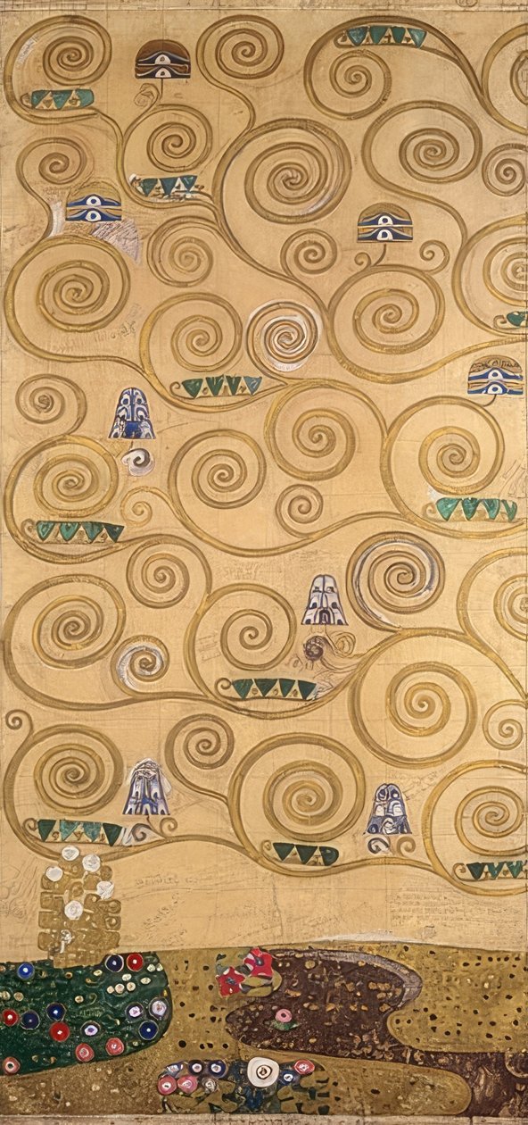 Projekt fryzu stocletowego. Szczegóły. 1905/09 autorstwa Gustav Klimt