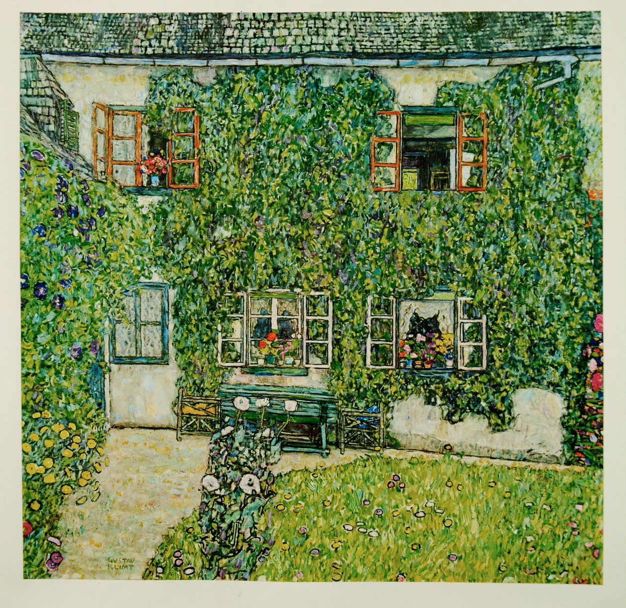 Leśniczówka w Weissenbach nad jeziorem Attersee autorstwa Gustav Klimt