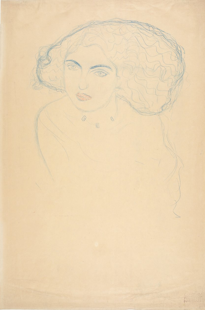 Głowa kobiety, ok. 1916. autorstwa Gustav Klimt