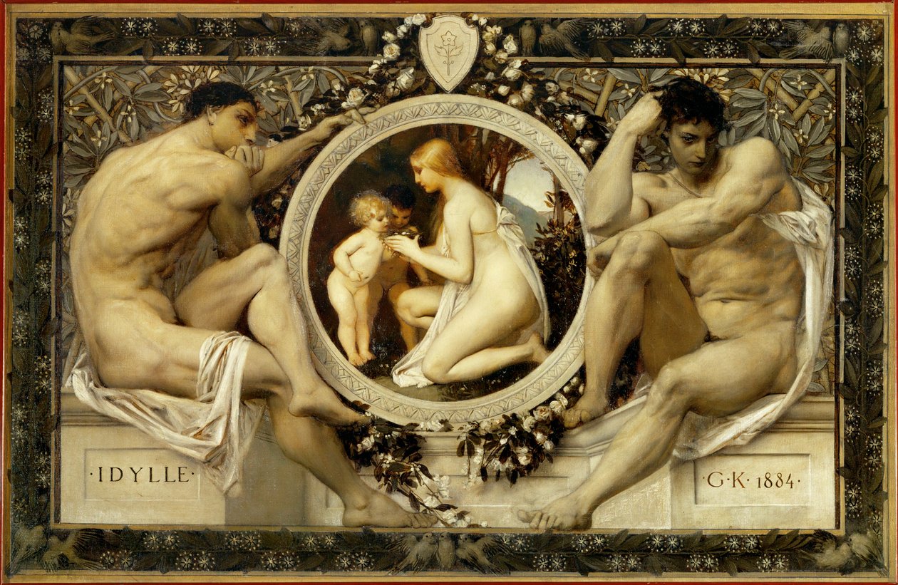 Idylla autorstwa Gustav Klimt