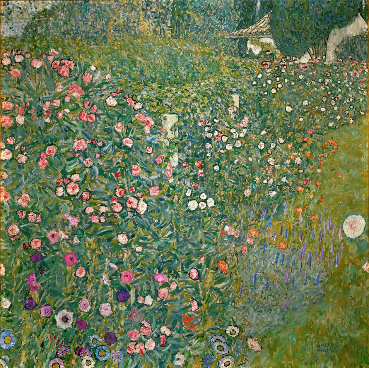 Włoski krajobraz ogrodniczy autorstwa Gustav Klimt