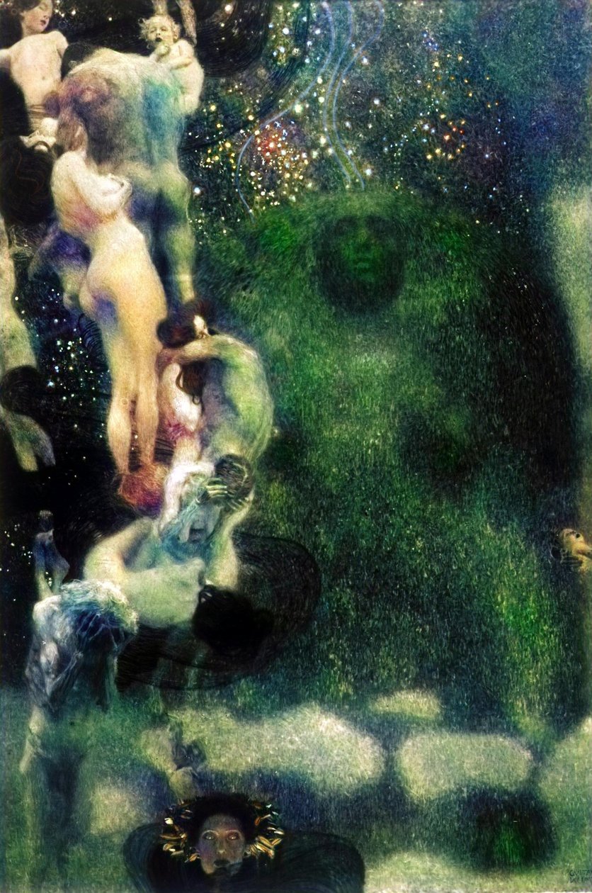 Malowidła sufitowe Uniwersytetu Klimta w Wiedniu autorstwa Gustav Klimt