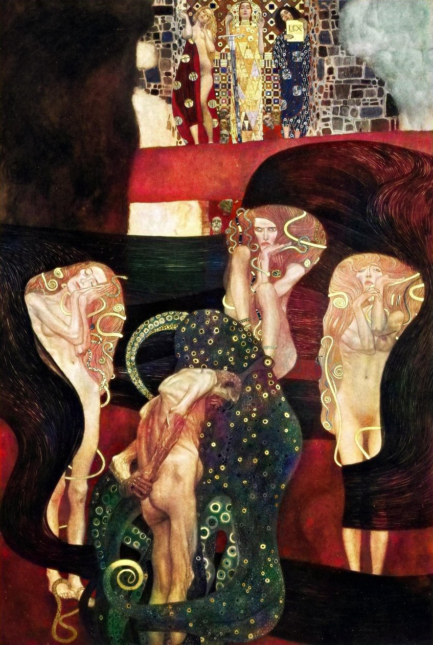 Malowidła sufitowe Uniwersytetu Klimta w Wiedniu autorstwa Gustav Klimt