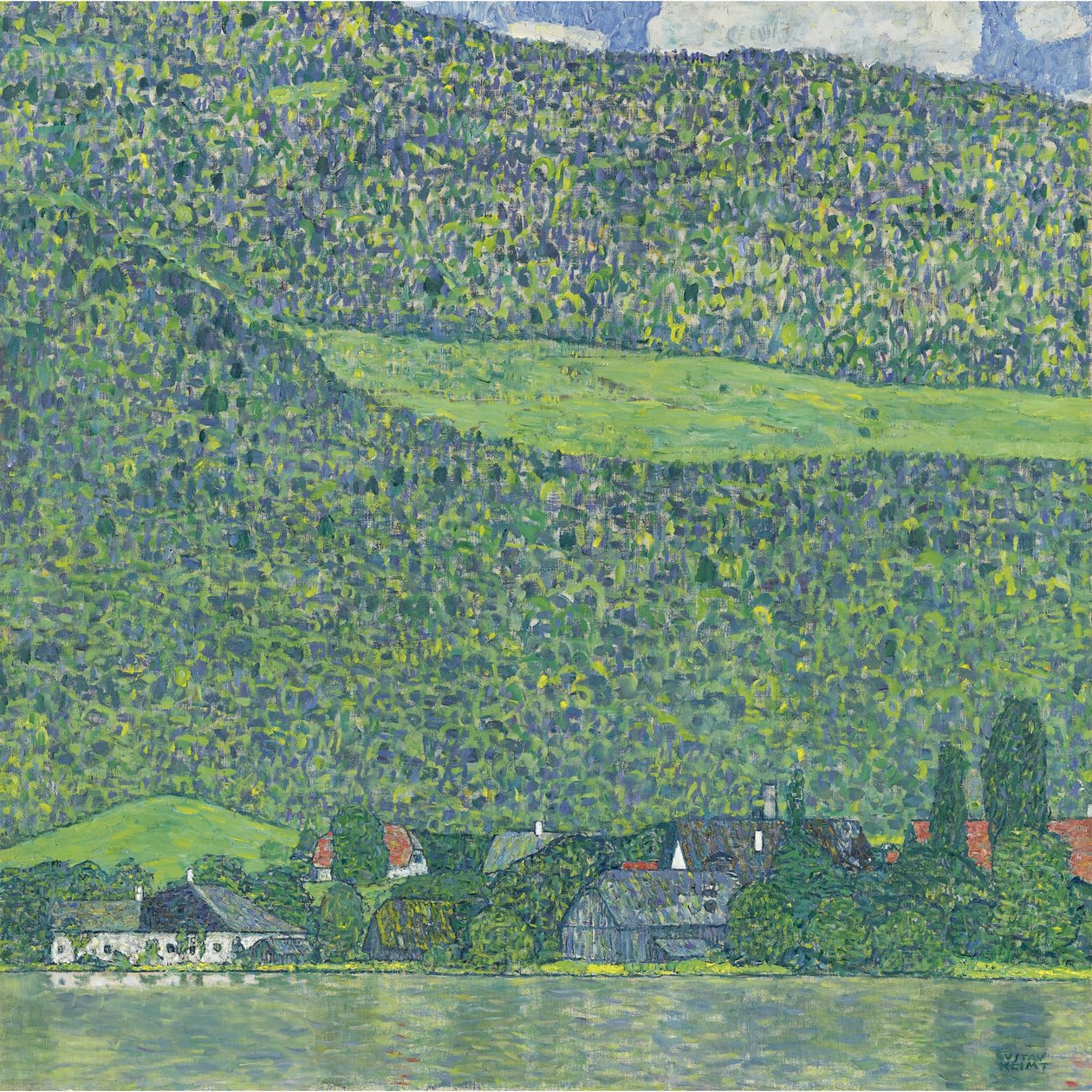 Litzlberg nad Attersee, 1914-1915 autorstwa Gustav Klimt
