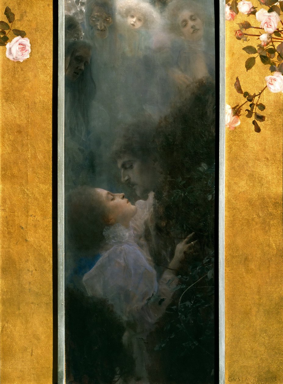Miłość, 1895 autorstwa Gustav Klimt