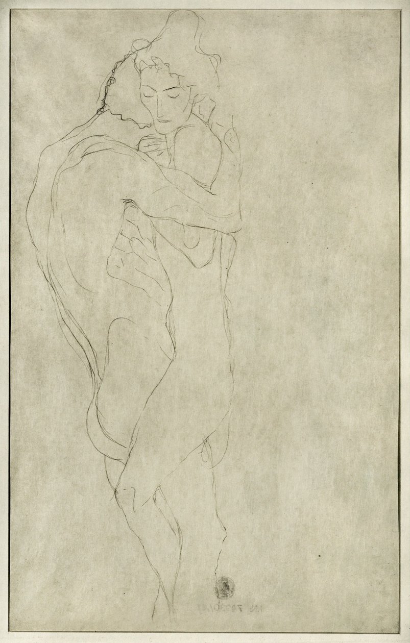 Kochankowie autorstwa Gustav Klimt