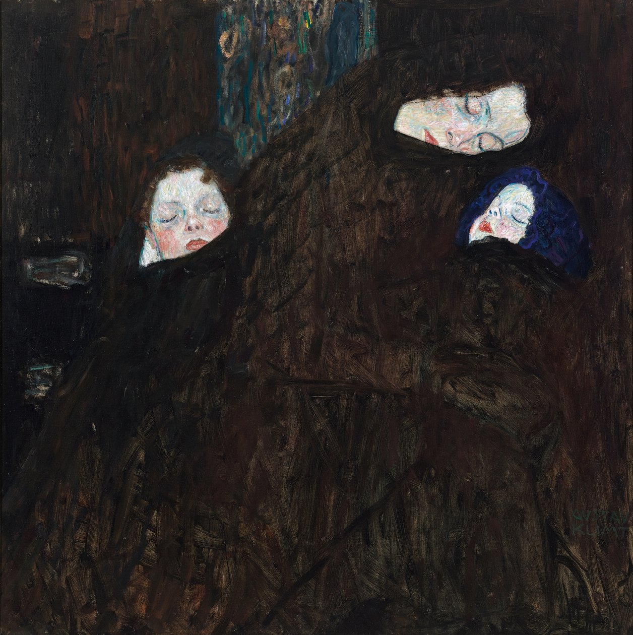 matka z dwójką dzieci (rodzina) autorstwa Gustav Klimt