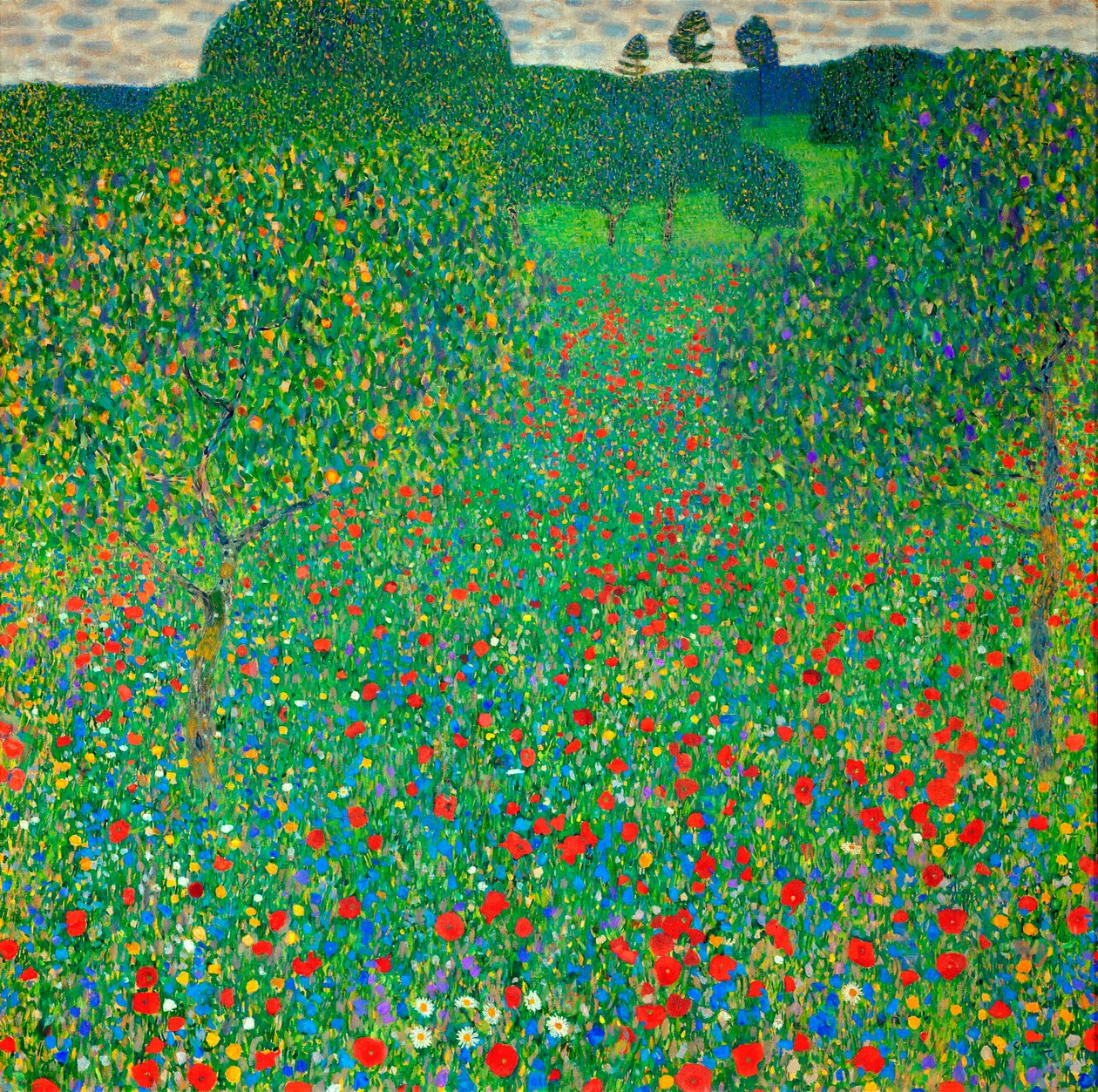 Pole makowe, 1907 autorstwa Gustav Klimt