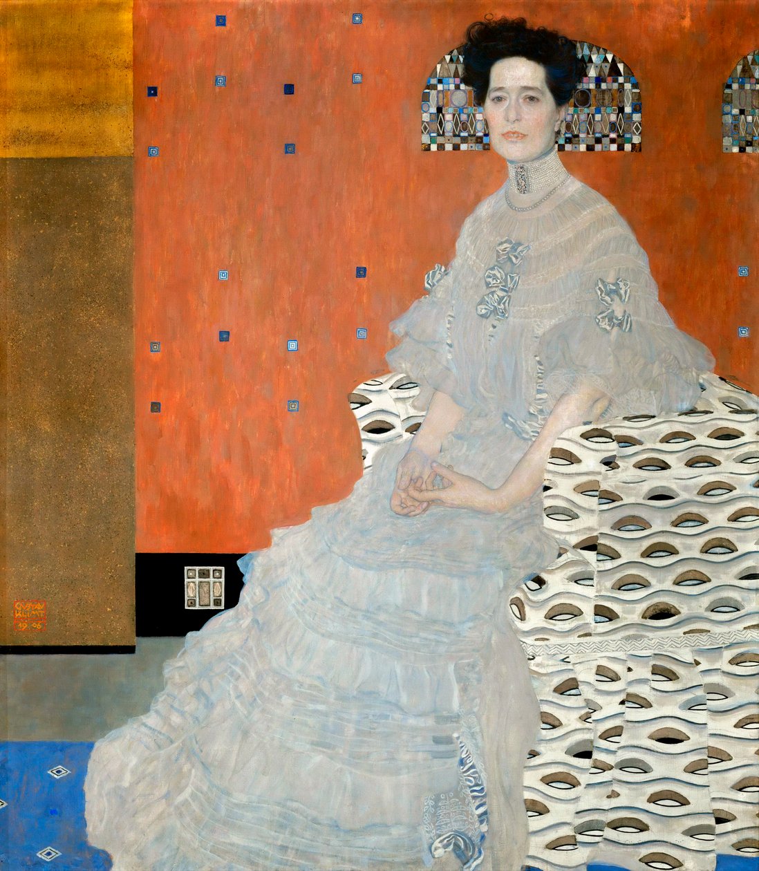 Portret Fritzy Riedler, 1906 autorstwa Gustav Klimt