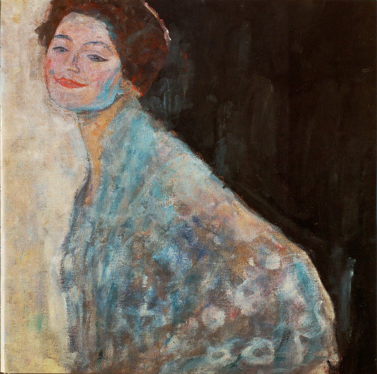 Portret damy w bieli autorstwa Gustav Klimt