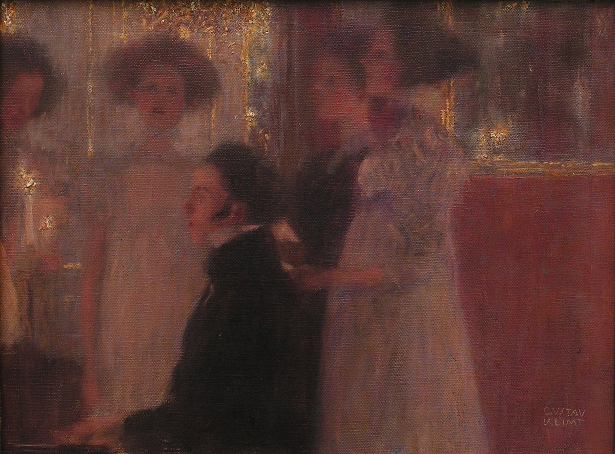 Schubert przy fortepianie Szkic, 1896. autorstwa Gustav Klimt