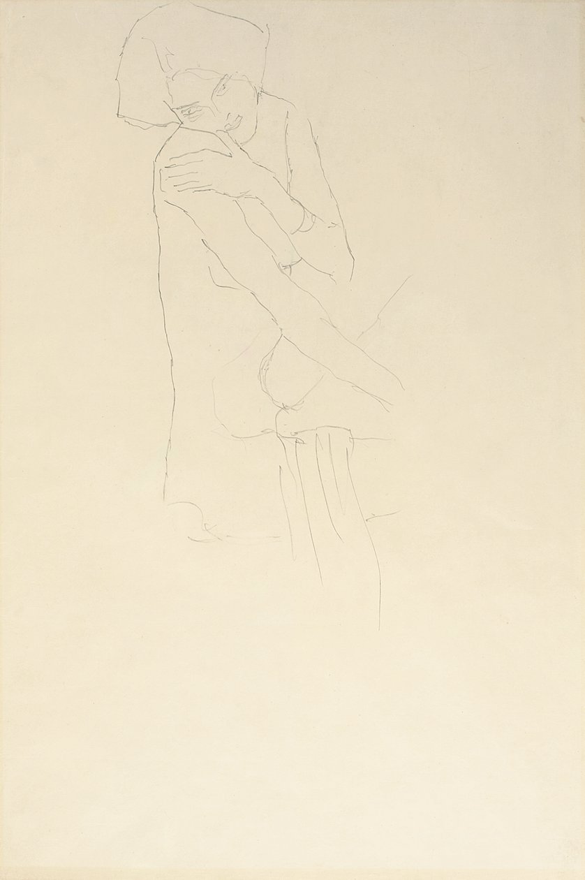 Studium dla Adele Bloch-Bauer II, 1911 autorstwa Gustav Klimt