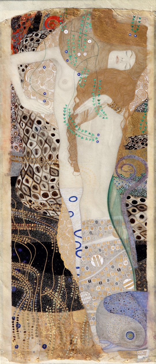 Wodne węże autorstwa Gustav Klimt