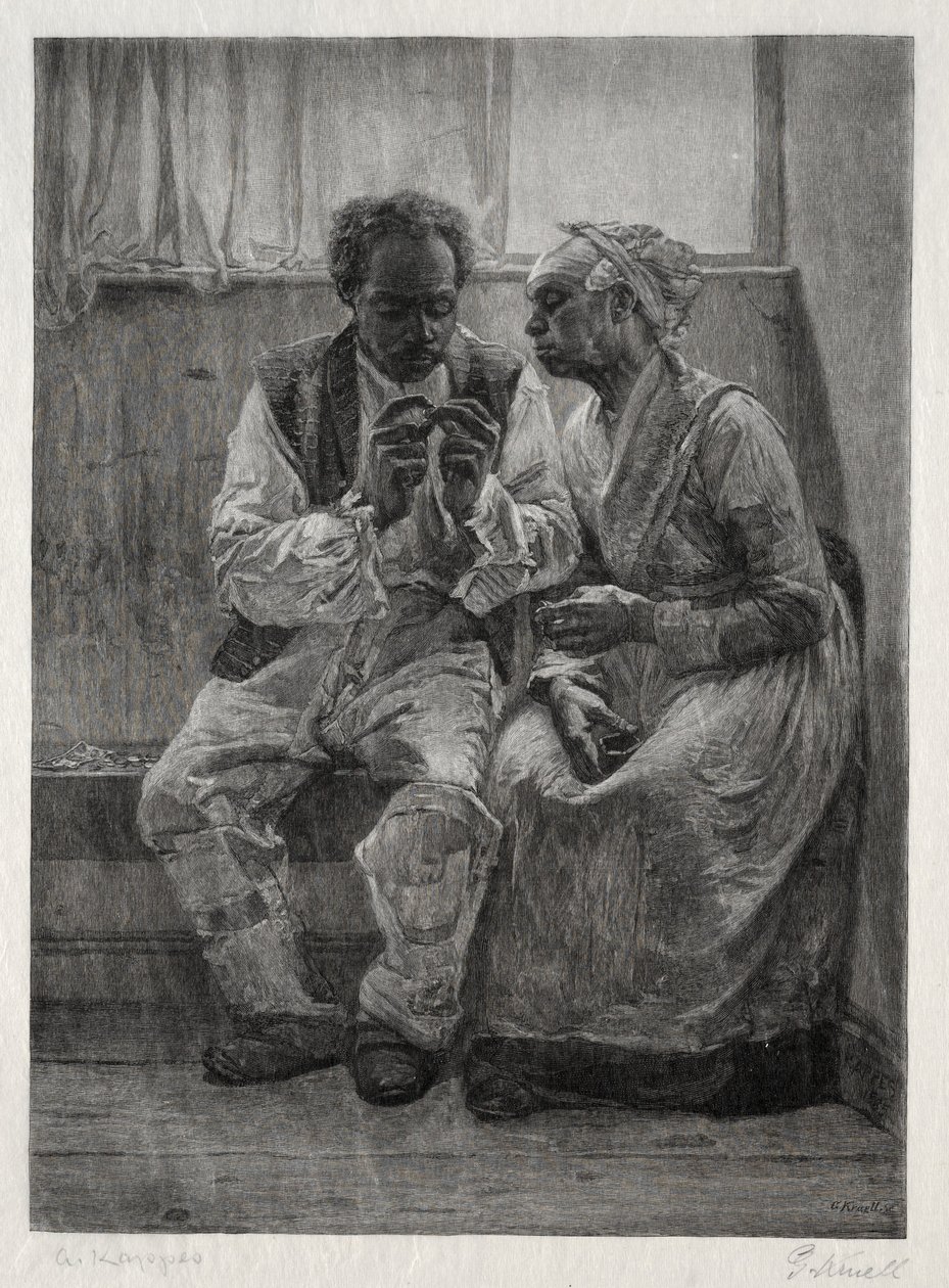 Dzień najmu, 1887. autorstwa Gustav Kruell