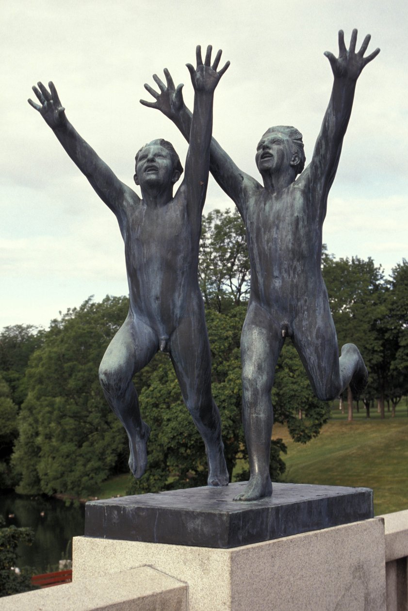 rzeźba, Frognerparken, Oslo, Norwegia, Europa autorstwa Gustav Vigeland