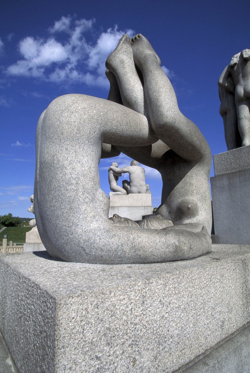 rzeźba, Frognerparken, Oslo, Norwegia, Europa autorstwa Gustav Vigeland
