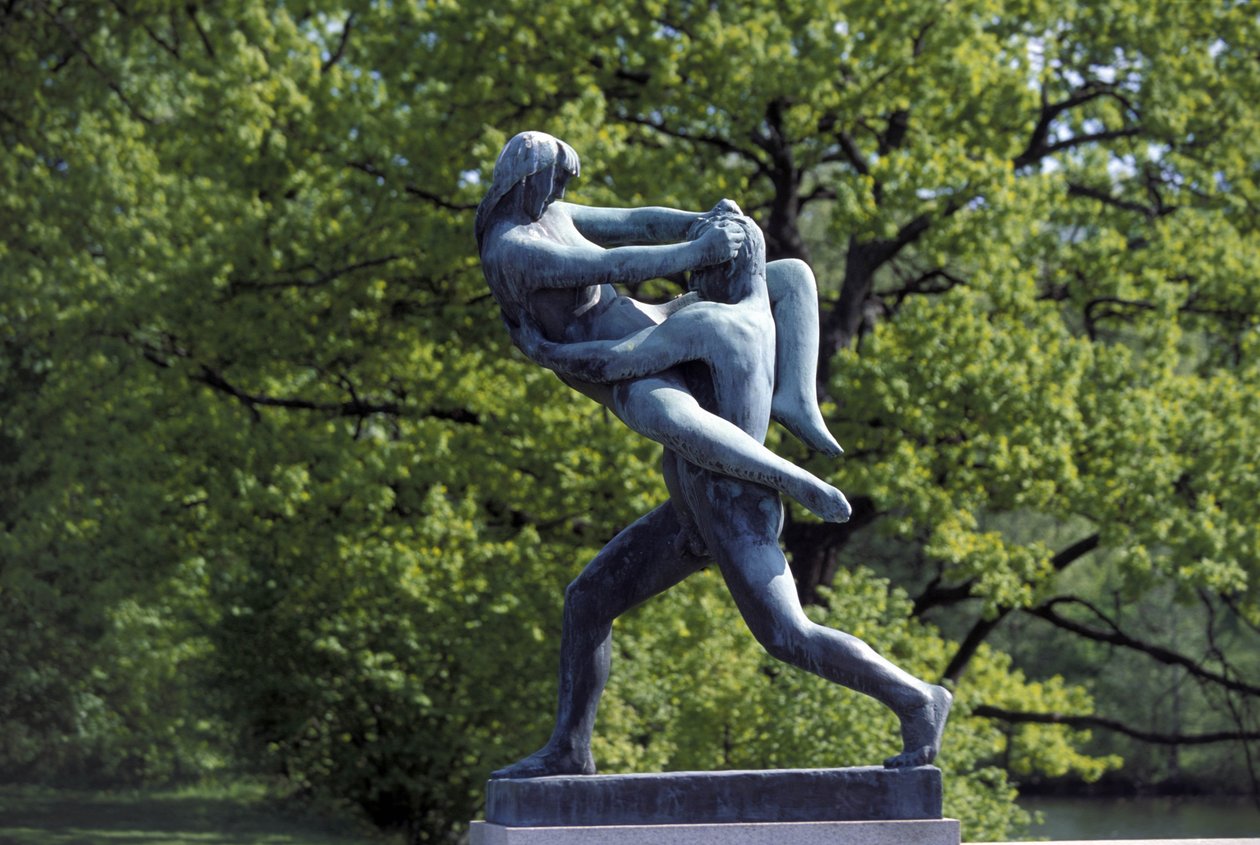 rzeźba, Frognerparken, Oslo, Norwegia, Europa autorstwa Gustav Vigeland