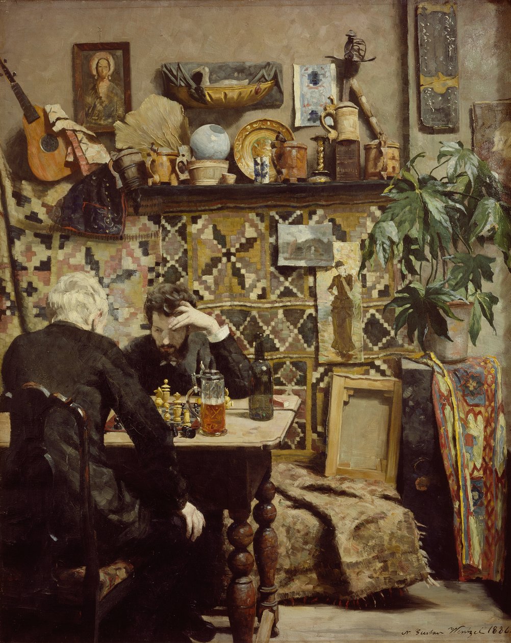 Szachiści autorstwa Gustav Wentzel