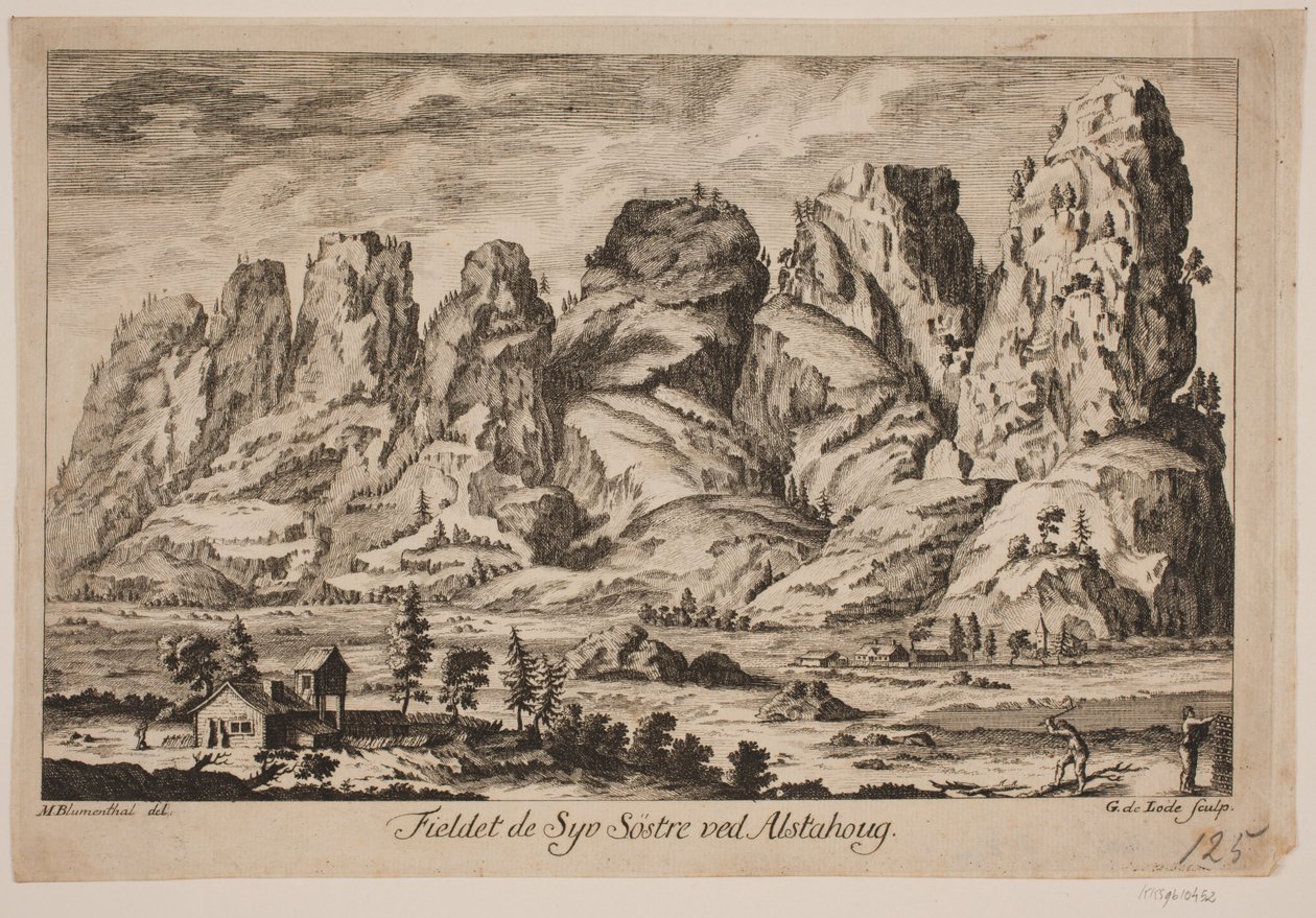 „Góra Siedmiu Sióstr w Alstahaug” autorstwa Gustav de Lode