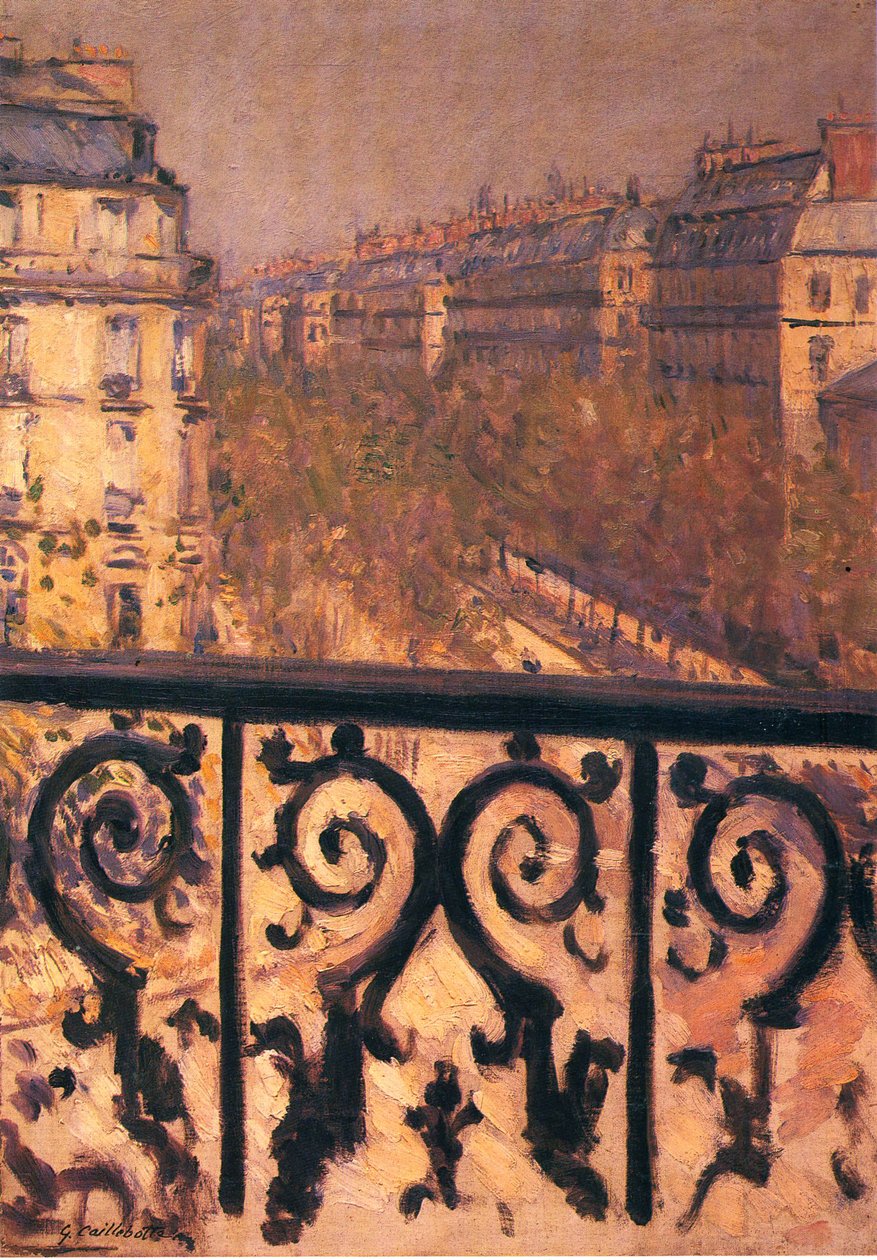 Balkon w Paryżu? autorstwa Gustave Caillebotte