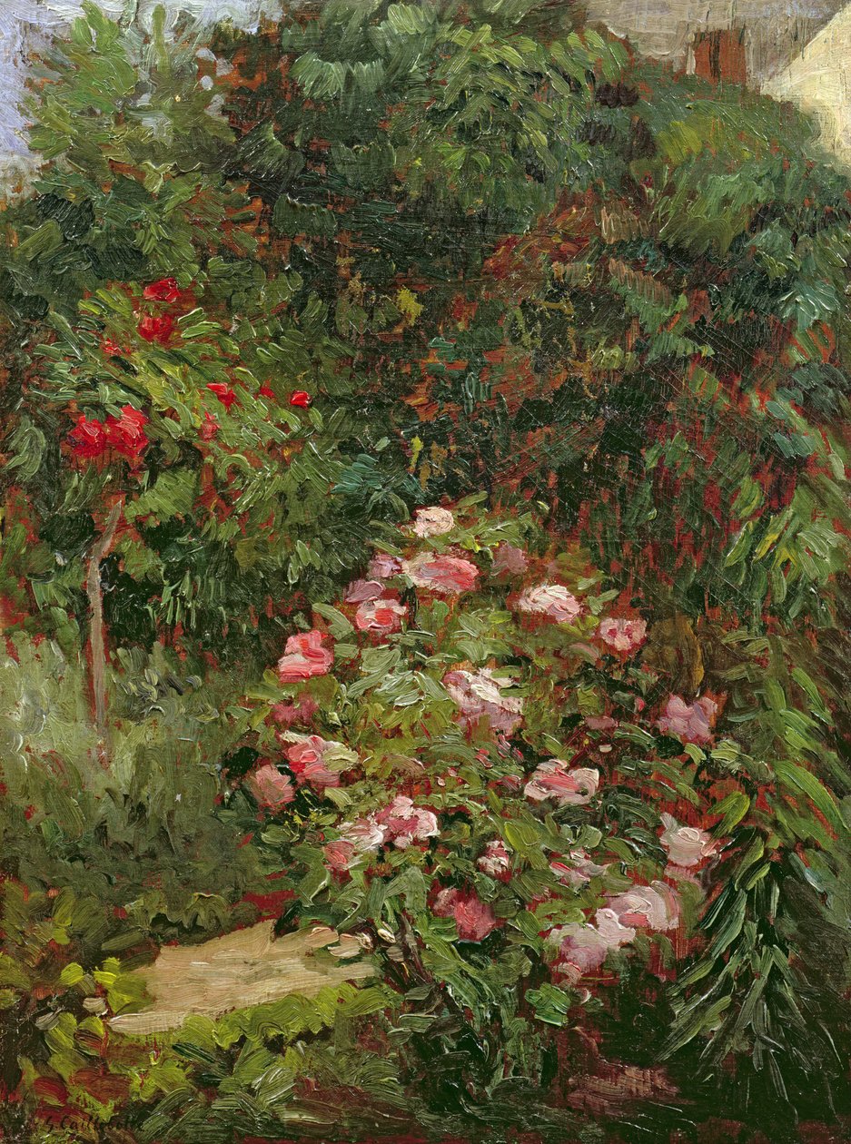 Kępka kwiatów autorstwa Gustave Caillebotte