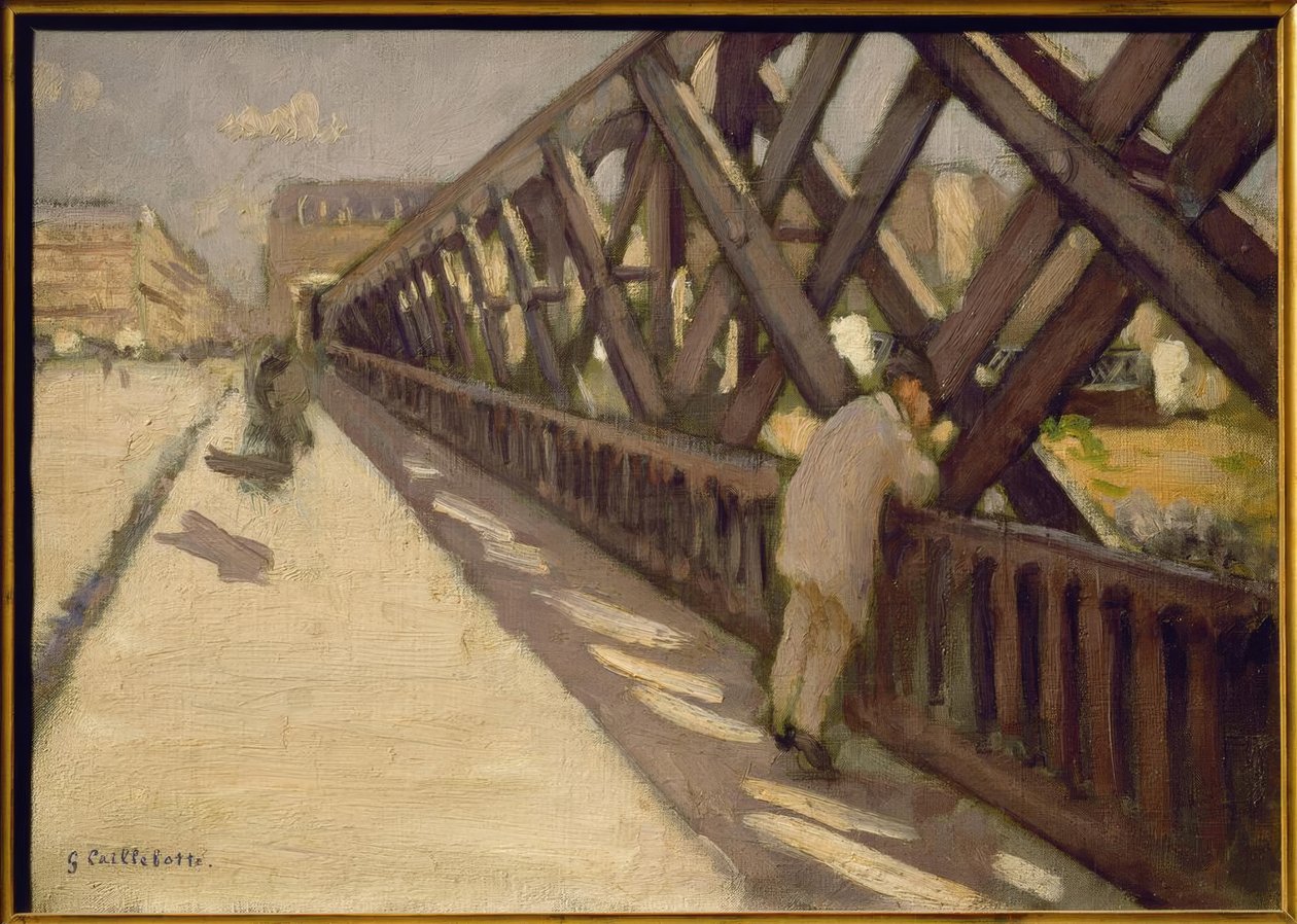 Most Europy, szkic wstępny autorstwa Gustave Caillebotte