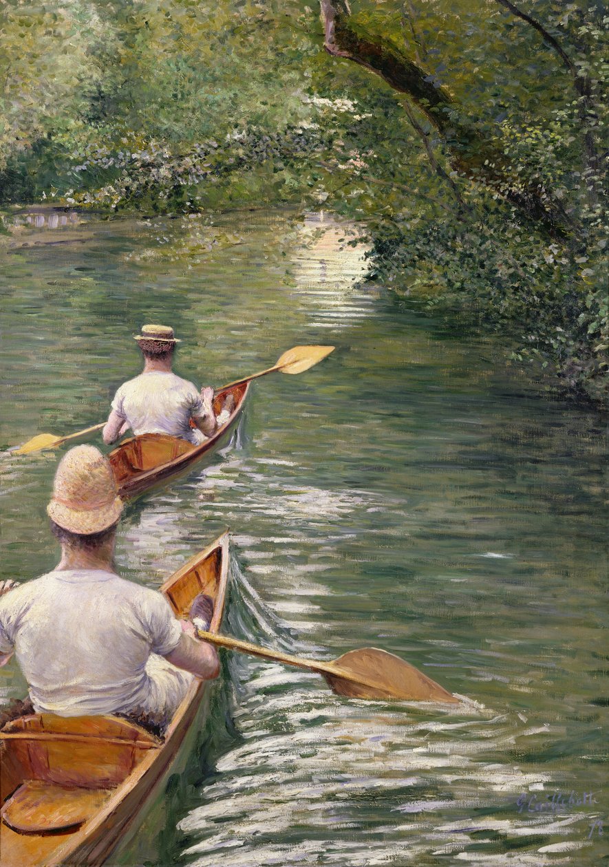 Kajaki, 1878 autorstwa Gustave Caillebotte