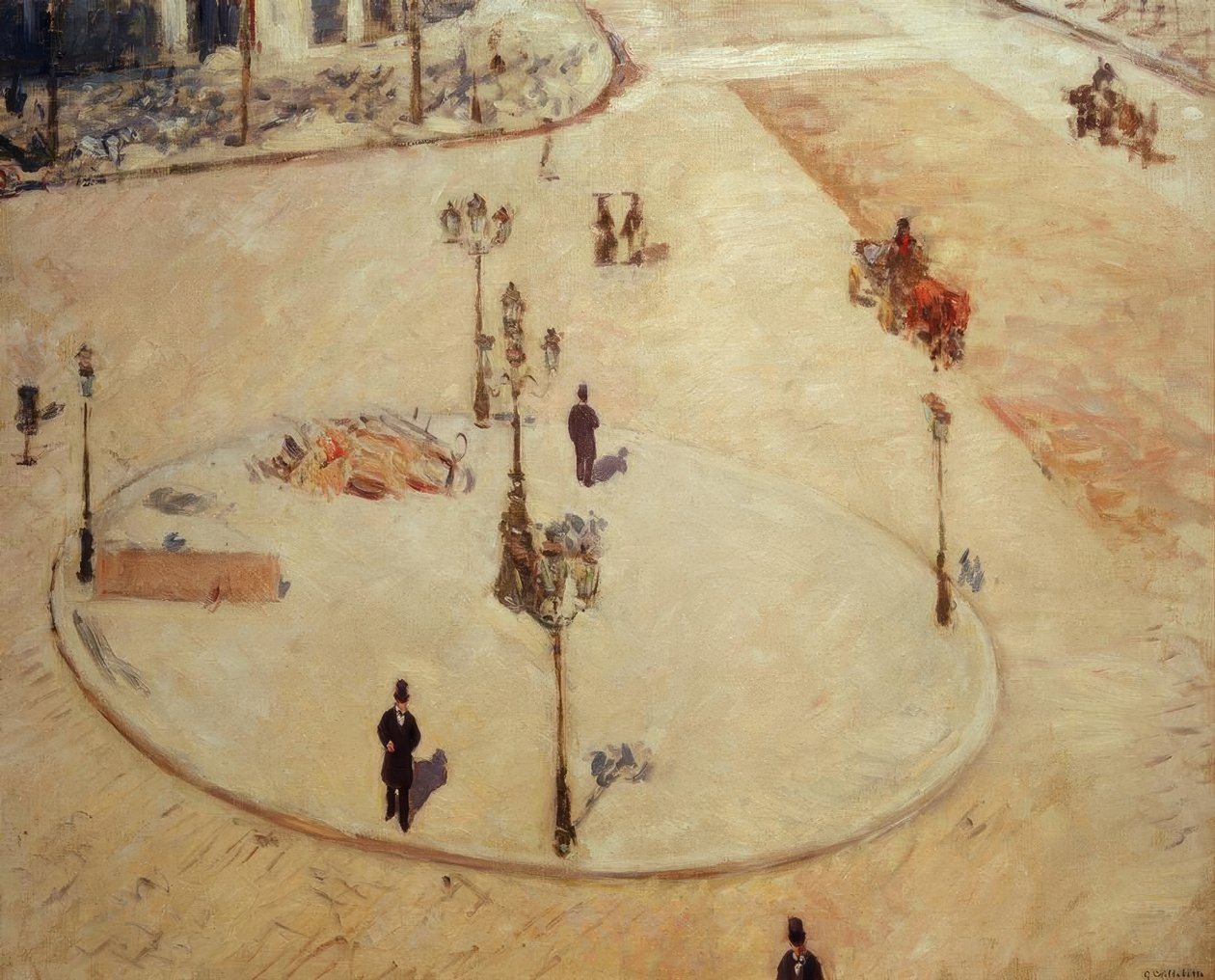 Schronisko, Boulevard Haussmann autorstwa Gustave Caillebotte
