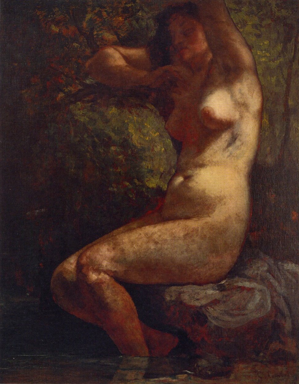 Baigneuse autorstwa Gustave Courbet