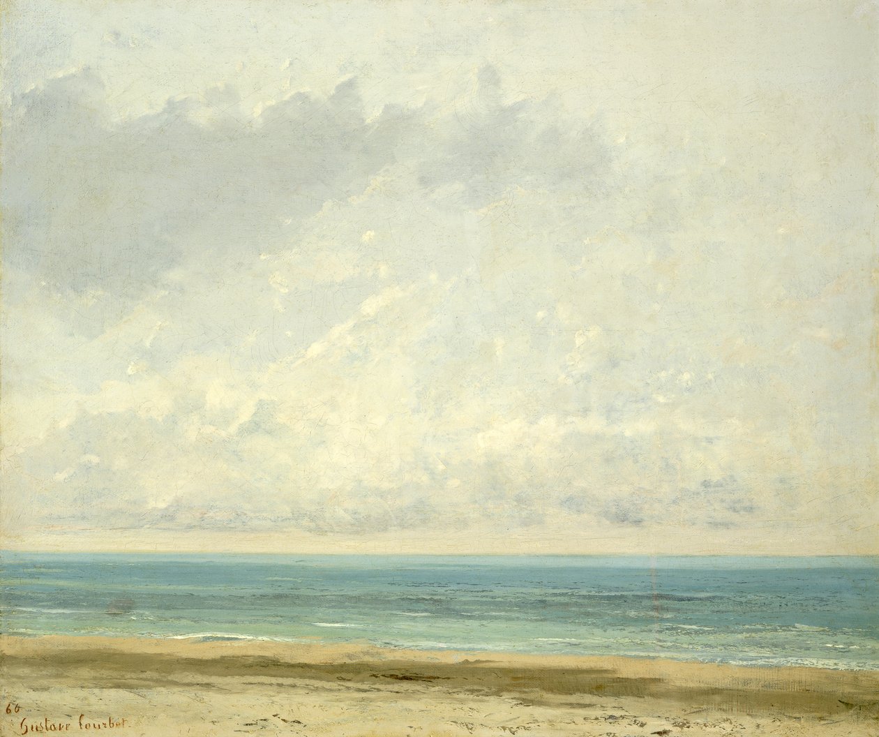 Spokojne morze, 1866 autorstwa Gustave Courbet