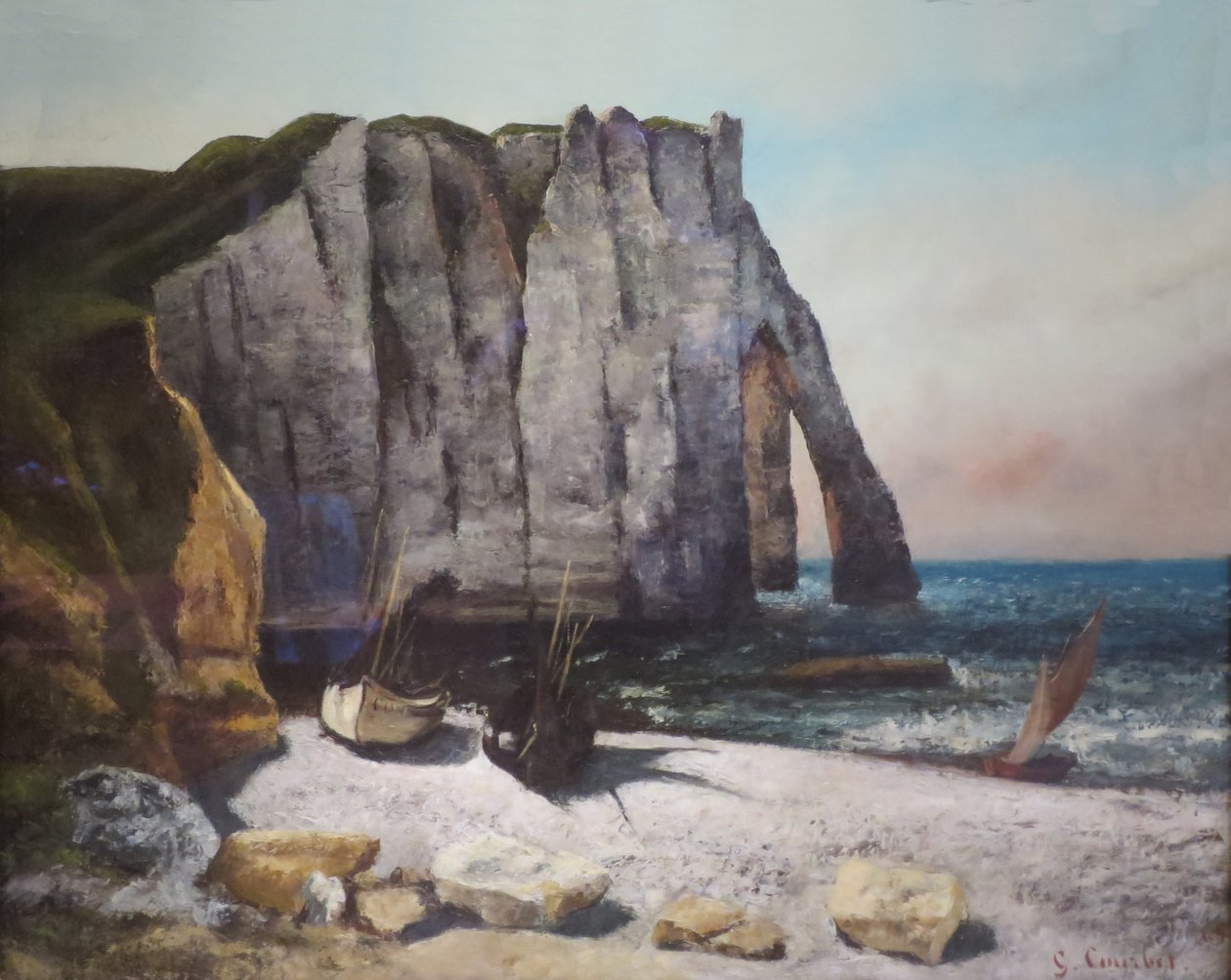 Klif w Étretat autorstwa Gustave Courbet
