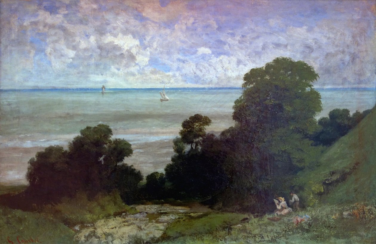 Marine lub Vue dHonfleur autorstwa Gustave Courbet