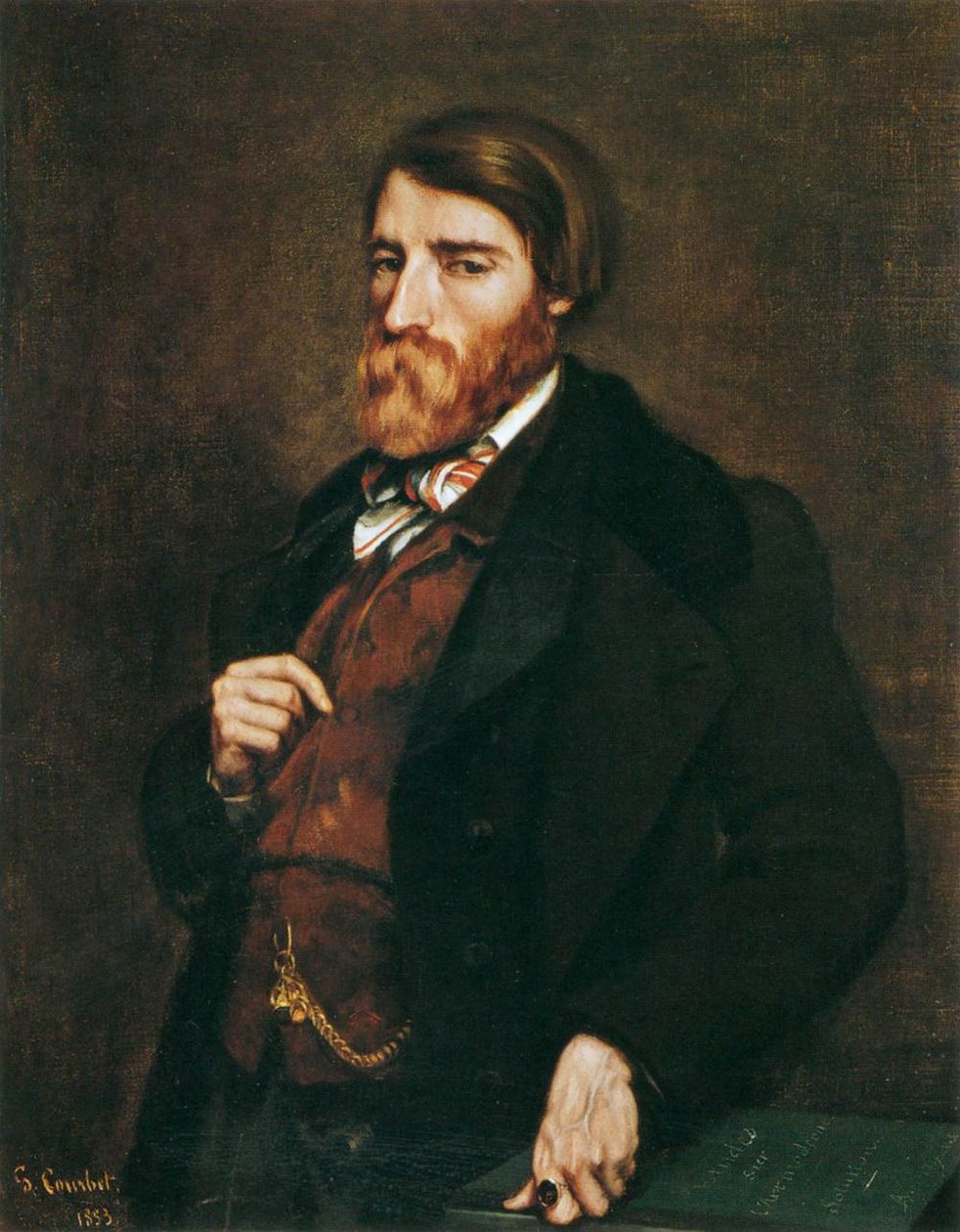 Portret Alfreda Bruyasa autorstwa Gustave Courbet