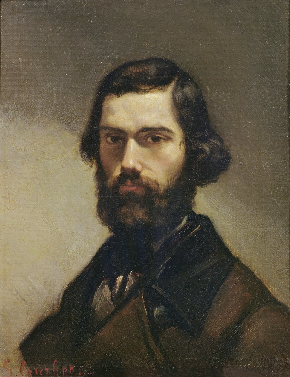 Portret Julesa Vallesa (1832-85) ok. 1861 r. autorstwa Gustave Courbet