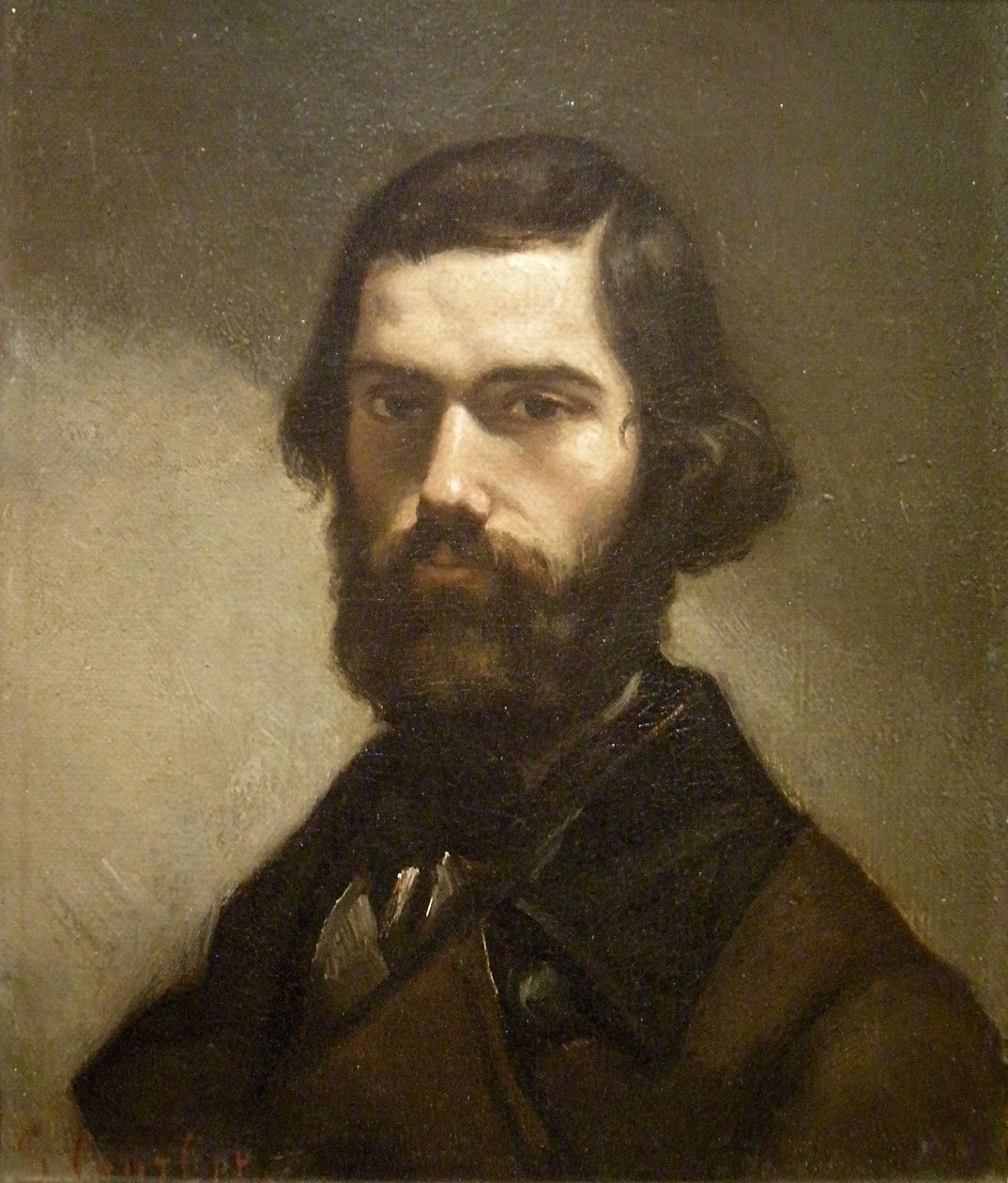 Portret Julesa Vallès autorstwa Gustave Courbet