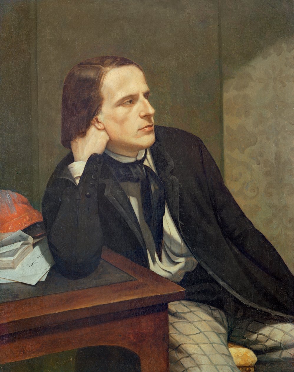 Portret Paula Ansouta, 1844 autorstwa Gustave Courbet