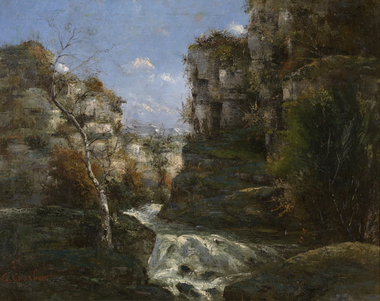 Skały w pobliżu Ornans autorstwa Gustave Courbet