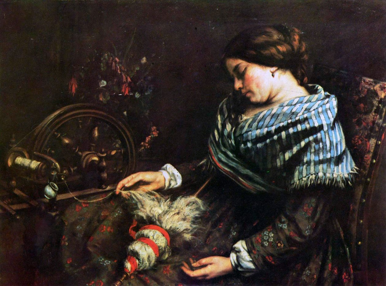 Śpiąca spinner autorstwa Gustave Courbet